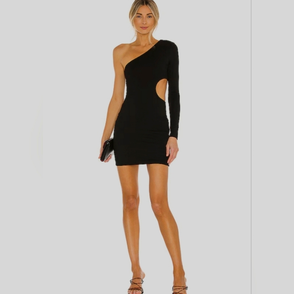 NWT Superdown Katie atia Cut Out Dress in Black